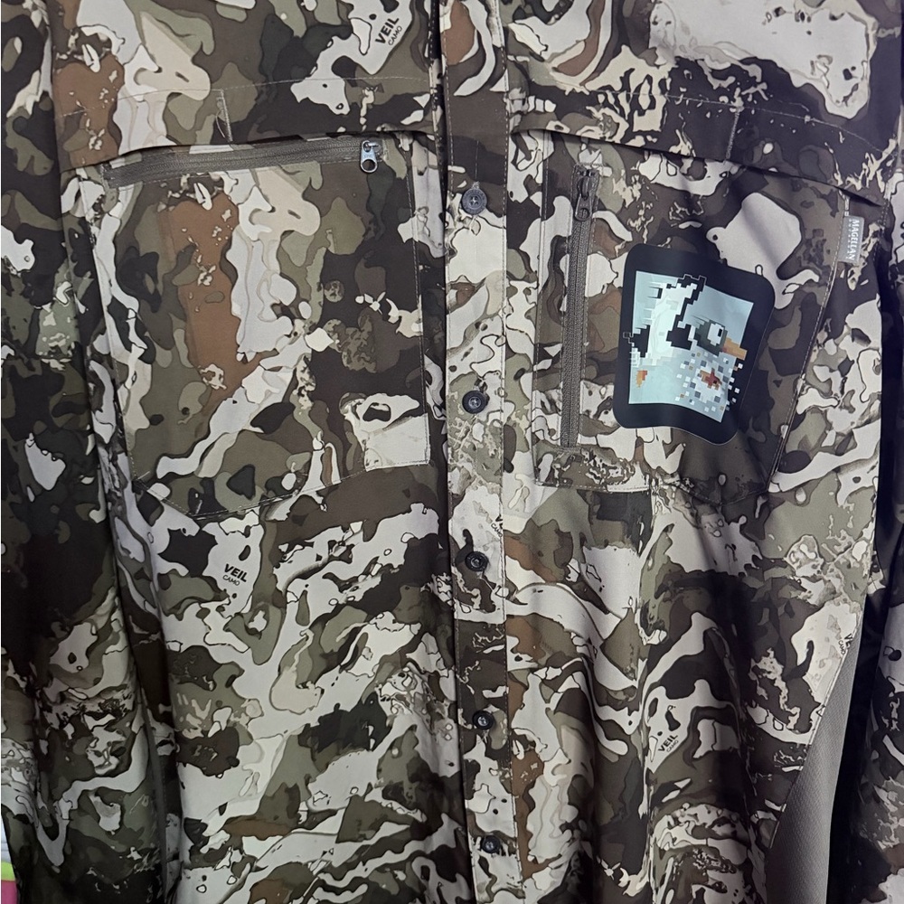 Magellan Outdoors Multi-Tone Camouflage Field Jacket custom print